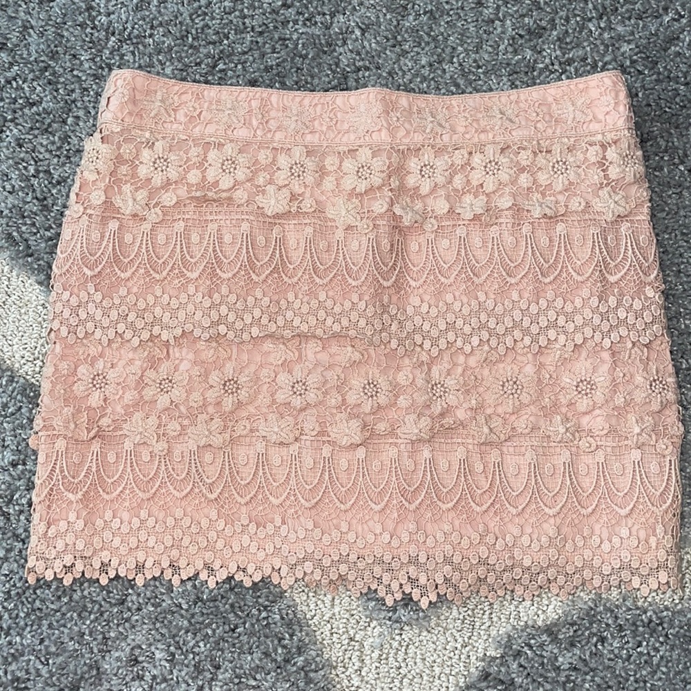 American Eagle mini skirt blush pink color sz 6